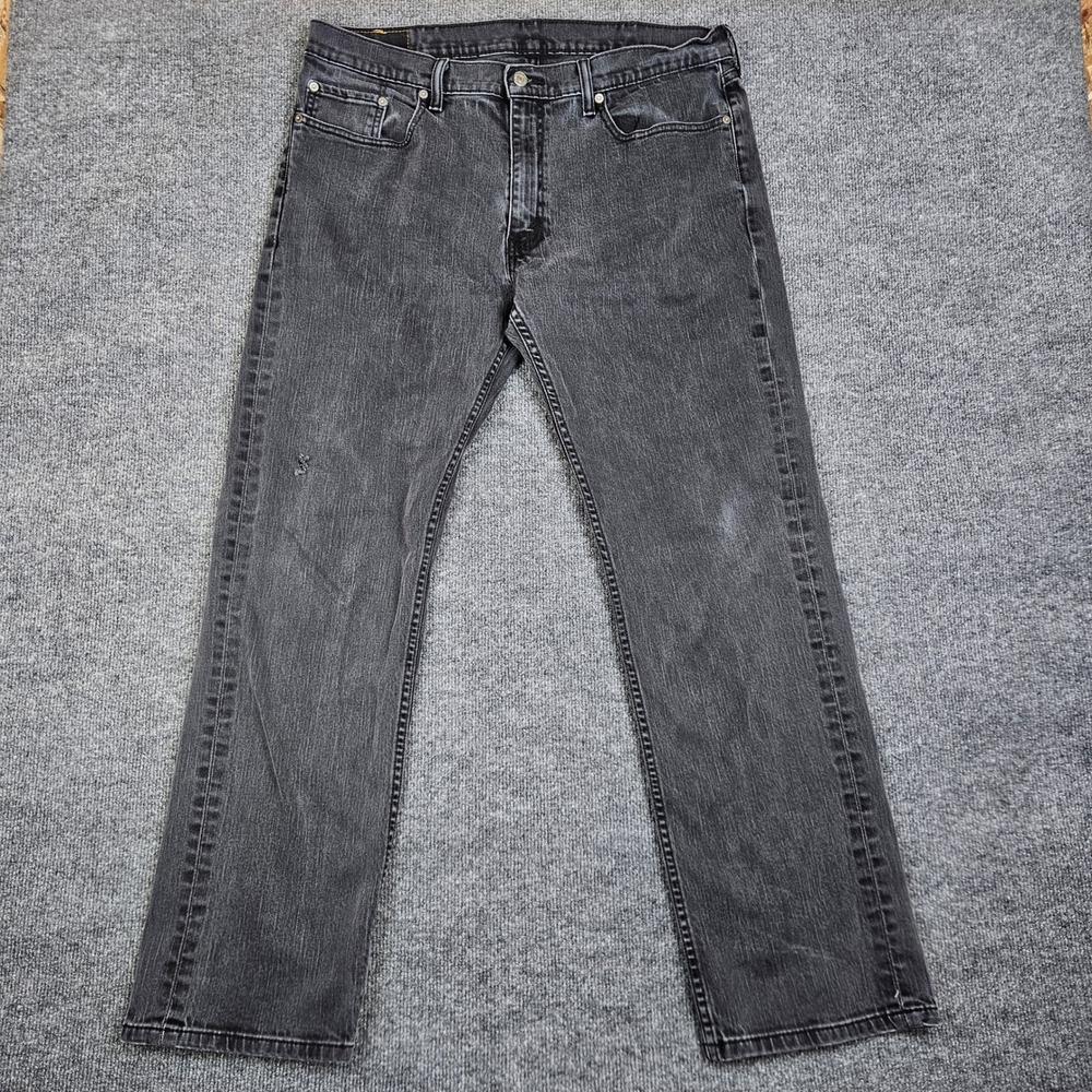 Levis 559‎ Jeans Men's 38x34(32) Relaxed Fit Straight Leg Dark Wash Black
